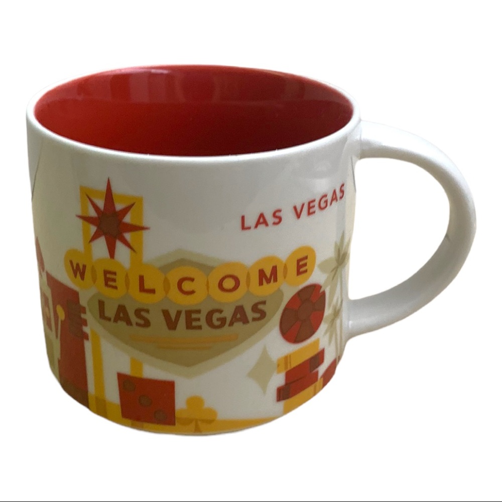 2014 Starbucks LAS VEGAS You Are Here Coffee YAH Collection 14oz Coffee Mug